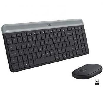 Logitech MK470 tastiera Mouse incluso RF Wireless QWERTY Spagnolo Grafite