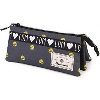 Karactermania Estuche Niñas Gris One Size