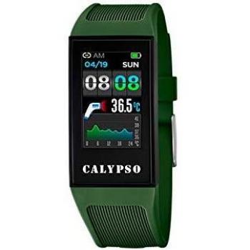 CALYPSO Reloj K8501/3 para Hombre con Correa de Caucho Verde