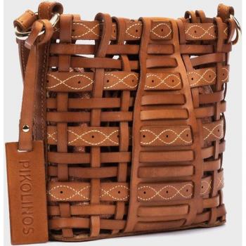 Bandolera Trenza Marrón Pikolinos