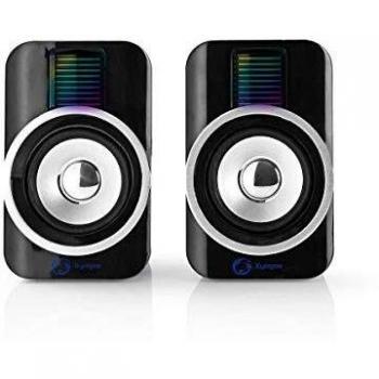 Altoparlanti da gaming NEDIS 2.0 RGB con alimentazione USB e connettore da 3,5 mm