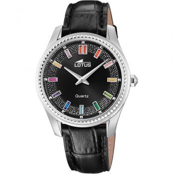 Reloj De Mujer Lotus Bliss Con Esfera Negra 18899/6