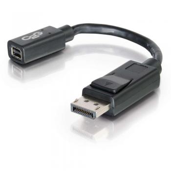 C2G 0.15m DisplayPort Male/Mini DisplayPort F DisplayPort M Negro