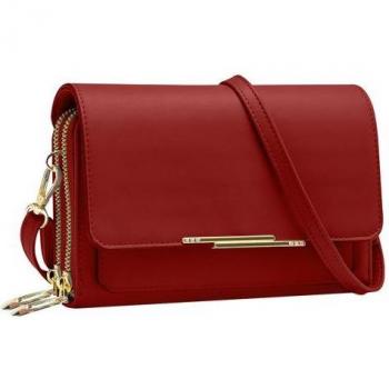 Bolsito Bandolera Polipiel Rojo para Smartphone