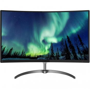 Philips 278E8QJAB Gaming Monitor Curvo VA LED 27, FHD, 4 ms, Freesync 75 Hz, HDMI, Display Port, VGA, Casse Integrate, Flicker Free, Ultra Wide Color, Nero