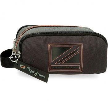 Estuche Pepe Jeans Cody Triple Cremallera verde