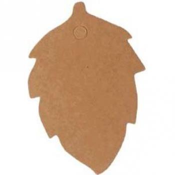 Etiquetas de papel Kraft en forma de hoja