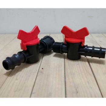 Robinet double pour aquarium avec raccord rapide