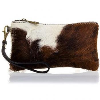 Firenze ARTEGIANI. Cartera de Mujer Piel auténtica Potro Animal Print