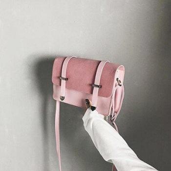 Mini bandolera vintage de piel sintética