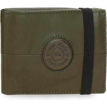 Pepe Jeans. Billetero con goma Cracker Verde caqui