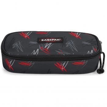 Estuche Eastpak Oval Single, 22 cm, Multicolor (Scribble Black)
