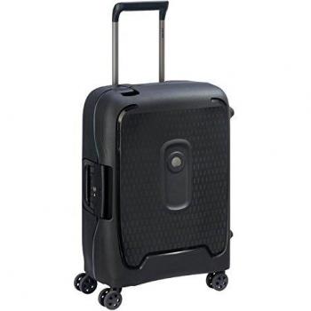 DELSEY PARIS MONCEY, Maleta de cabina rígida fina -55 x 40 x 20 cm, 36 litros, S-, color negro