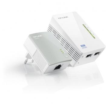 Tp-Link Tl-Wpa4220 Kit Powerline Kit Av600Mbps E Wi-Fi 300Mbps, Homeplug Av2, Porte Ethernet, Plug & Play, Compatibile Con Router, Bianco, ‎5.4 x 9.4 x 4 cm; 210 grammi