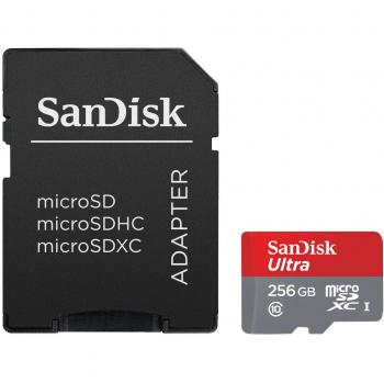 Scheda di Memoria SanDisk MicroSDXC UHS-I da 256 GB, Classe 10