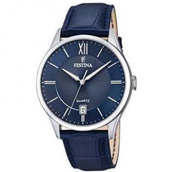 Reloj De Hombre Festina Classics F20426/2 Con Esfera Azul