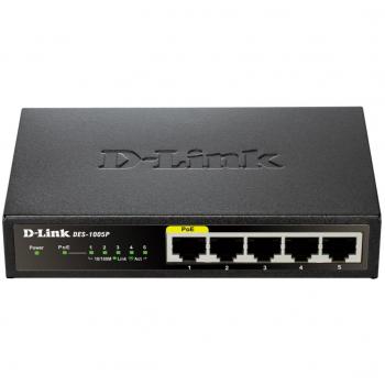 Switch 5 porte 10/100 con 1 porta PoE