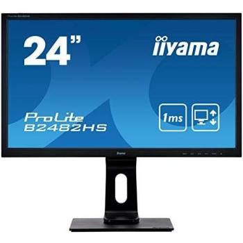 IIYAMA Monitor 24” B2482HS‑B5 FHD LED VGA DVI HDMI 1 ms Nero