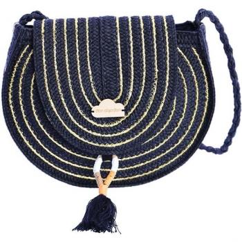 Bolso de hombro negro Don Algodón con cremallera