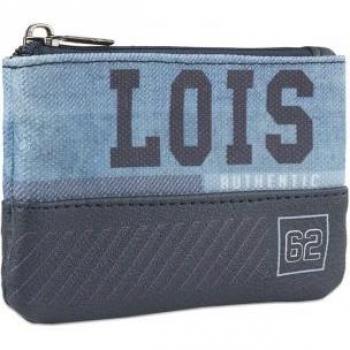 Cartera Tarjetero Hombre Con Llavero Lois