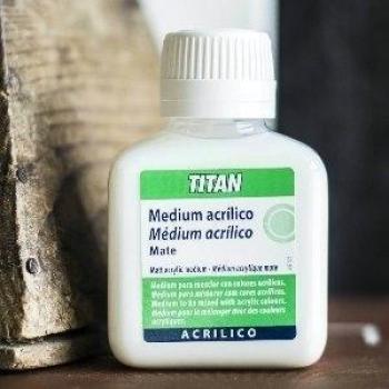 Medium acrilico mate Titan de 100 ml