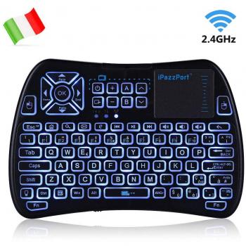 IPazzPort Mini TouchKeyboard Nera