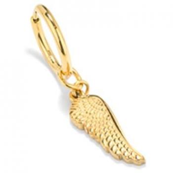 Pendientes Piti de Acero Dorado para Hombre