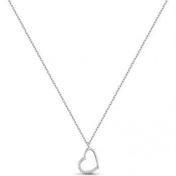 Collar de plata con colgante en forma de corazón de Itemporality