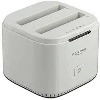 DeLOCK Docking station USB Type-C 3.2 per 2 HDD/SSD SATA da 2,5 con 63084