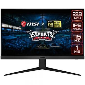 MSI Optix G241V E2 Monitor Gaming 24 con Display 16:9 Full HD (1920x1080), Frequenza di Aggiornamento 75Hz, Tempo di Risposta 1ms, AMD FreeSync, Pannello IPS, MSI Gaming OSD e Supporto VESA 100x100