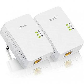 Zyxel 1300Mbps Pass-Thru Powerline Adapter Gigabit Ethernet 2-Pack [PLA5405v2]