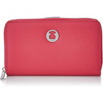 Tous Amanda Dubai Saffiano, Cartera para Mujer, Varios Colores (Tri-Fucsia), 2.5x11x18 cm (W x H x L)