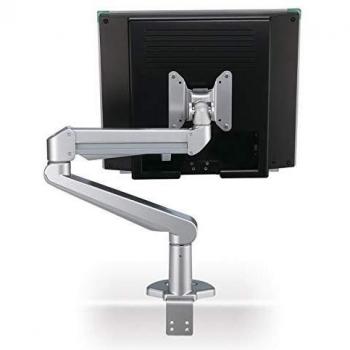 Roline Supporto da tavolo per monitor Argento (Metallizzato) Inclinabile, Regolabile in altezza, Ruotabile