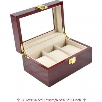 Exhibidor de Joyas y Relojes de Madera con 10 Ranuras