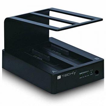 Techly Docking Station USB 3.0 con due slot per HDD SATA da 2,5 o 3,5 (I-CASE SATA-TST42)