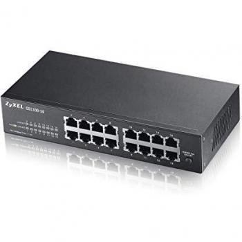Zyxel Switch Unmanaged 16 Porte Gigabit Senza Ventole GS1100-16 v3
