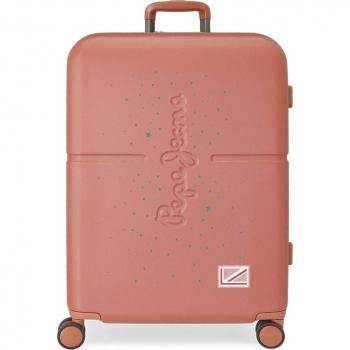 Maleta mediana Pepe Jeans Jane terracota rígida 70cm