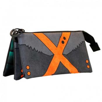 Karactermania-03186 Estuche Portatodo Triple Fan X, Color Gris, One Size