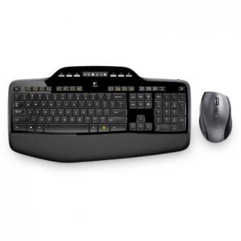 Logitech MK710 Kit Mouse e Tastiera Wireless, Disposizione US Qwerty, Nero