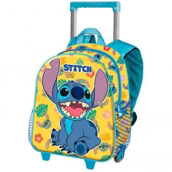 Mochila Trolley 3D Stitch Enfadado 34cm