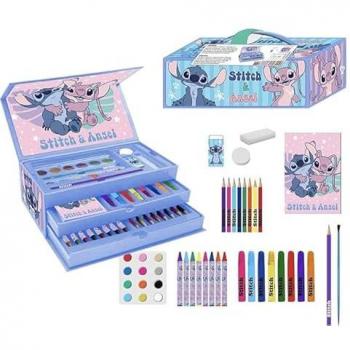 Maletín de Papelería Coloreable Stitch 26x10x13cm