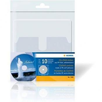 HERMA 7688 Custodia a Tasca Trasparente PP 120×129 mm