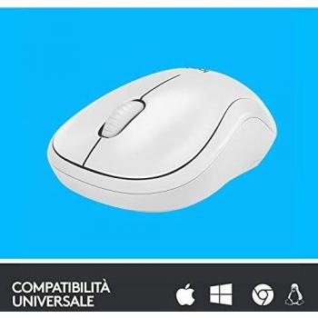 Logitech M220 Wireless Silent Mouse 2.4 GHz with USB Receiver, Optical Tracking 1000 DPI, 18-Month Battery Life, Ambidextrous, Compatible with PC, Mac, Laptop