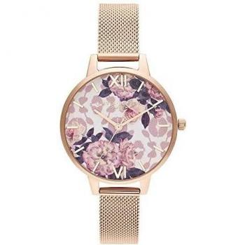 Reloj Analógico de Cuarzo Olivia Burton para mujer con Correa en Acero Inoxidable color oro rosado