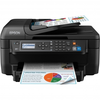 Epson WorkForce WF-2750DWF Stampante a Getto d'Inchiostro, Multifunzione (Stampante, Scanner, Fotocopiatrice, Fax), Colore Nero