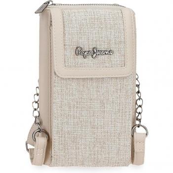 Cartera-bandolera Maddie beige de Pepe Jeans para mujer