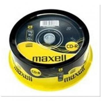 Maxell CD-Recordable 25 Piece 80 Minutes 52x Speed Conf. 25