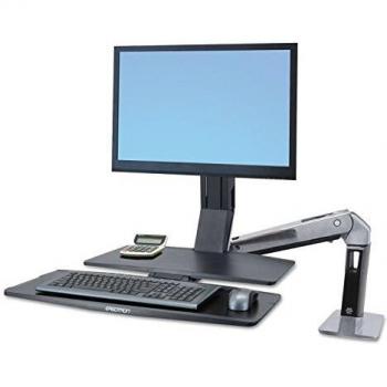 Supporto Monitor Ergotron WorkFit-A II 27 Nero