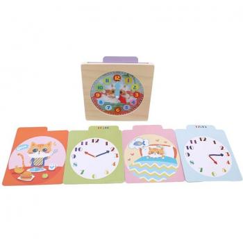 Reloj Educativo de Madera para Niños