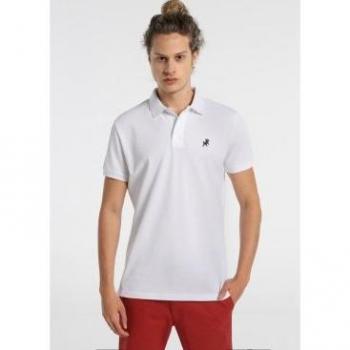 Lois Jeans Polo Pique Filippo-Classic blanco logo oscuro